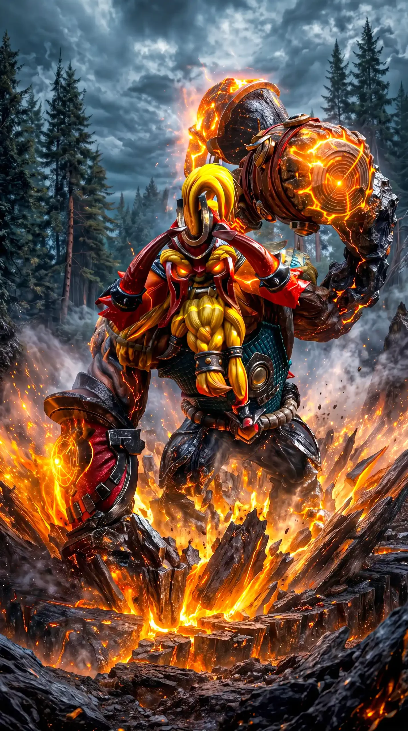 متال پوستر earth shaker از گیم دوتا2 dota2