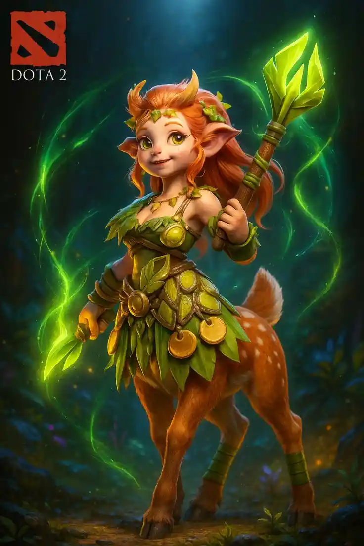 متال پوستر enchantress از گیم دوتا2 dota2