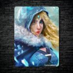 متال پوستر crystal maiden از گیم دوتا2 , dota2 با کد B-556