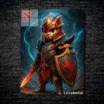 متال پوستر dragon knight از گیم دوتا2 , dota2 با کد B-614