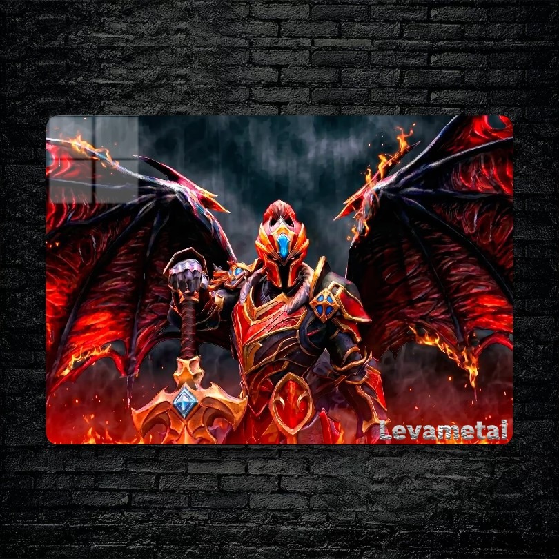 main-mockup-16762-1783013289.jpeg متال پوستر dragon knight از گیم دوتا2 , dota2 با کد B-621 - Image 1