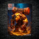 متال پوستر earth shaker از گیم دوتا2 , dota2 با کد B-632