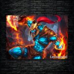 متال پوستر huskar از گیم دوتا2 , dota2 با کد B-812