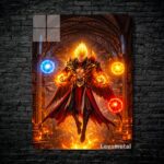 متال پوستر invoker از گیم دوتا2 , dota2 با کد B-821