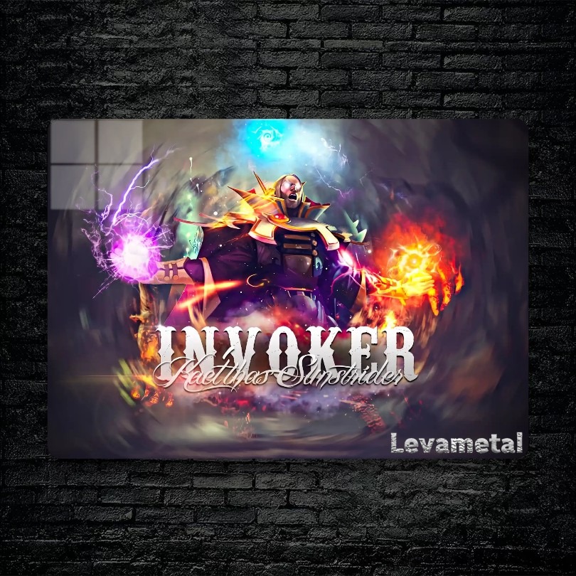 main-mockup-17802-1783340959.jpeg متال پوستر invoker از گیم دوتا2 , dota2 با کد B-849 - Image 1