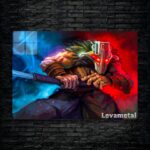 متال پوستر juggernaut از گیم دوتا2 , dota2 با کد B-909