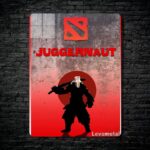 متال پوستر juggernaut از گیم دوتا2 , dota2 با کد B-922