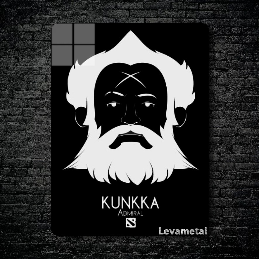 متال پوستر kunkka از گیم دوتا2 , dota2 با کد B-973