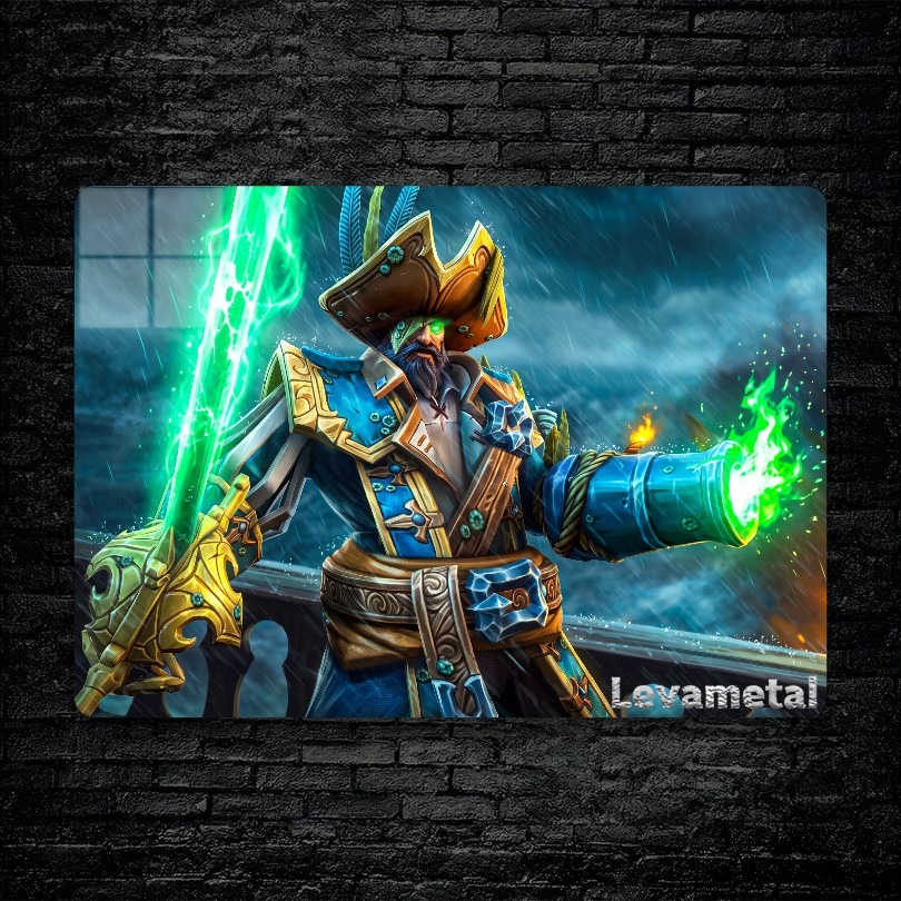 متال پوستر kunkka از گیم دوتا2 , dota2 با کد B-979