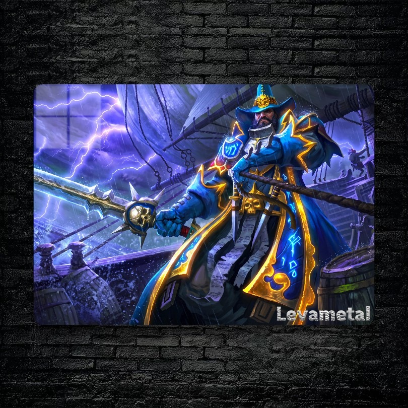 متال پوستر kunkka از گیم دوتا2 , dota2 با کد B-985