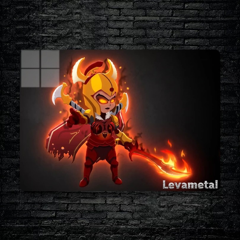 متال پوستر legion commander از گیم دوتا2 , dota2 با کد D-001