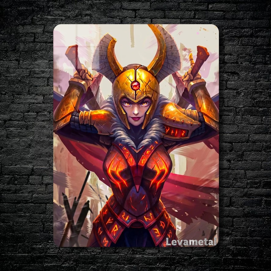 main-mockup-18455-1783545695.jpeg متال پوستر legion commander از گیم دوتا2 , dota2 با کد D-005