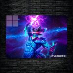 متال پوستر leshrac از گیم دوتا2 , dota2 با کد D-019