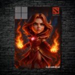 متال پوستر lina از گیم دوتا2 , dota2 با کد D-044