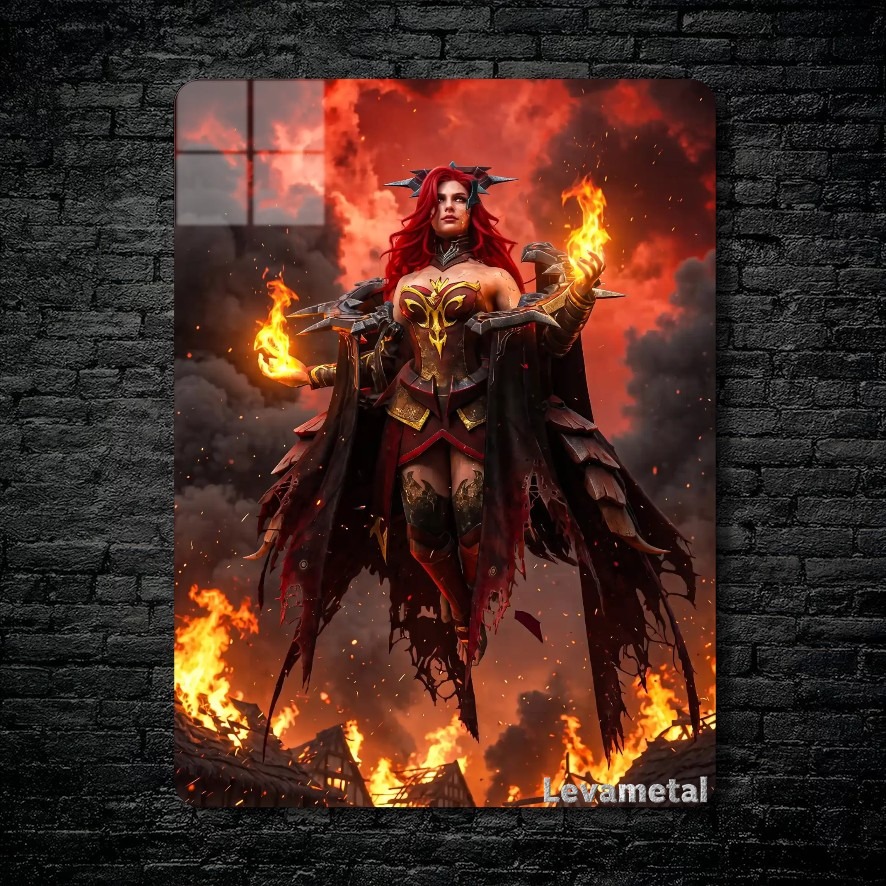متال پوستر lina از گیم دوتا2 , dota2 با کد D-046