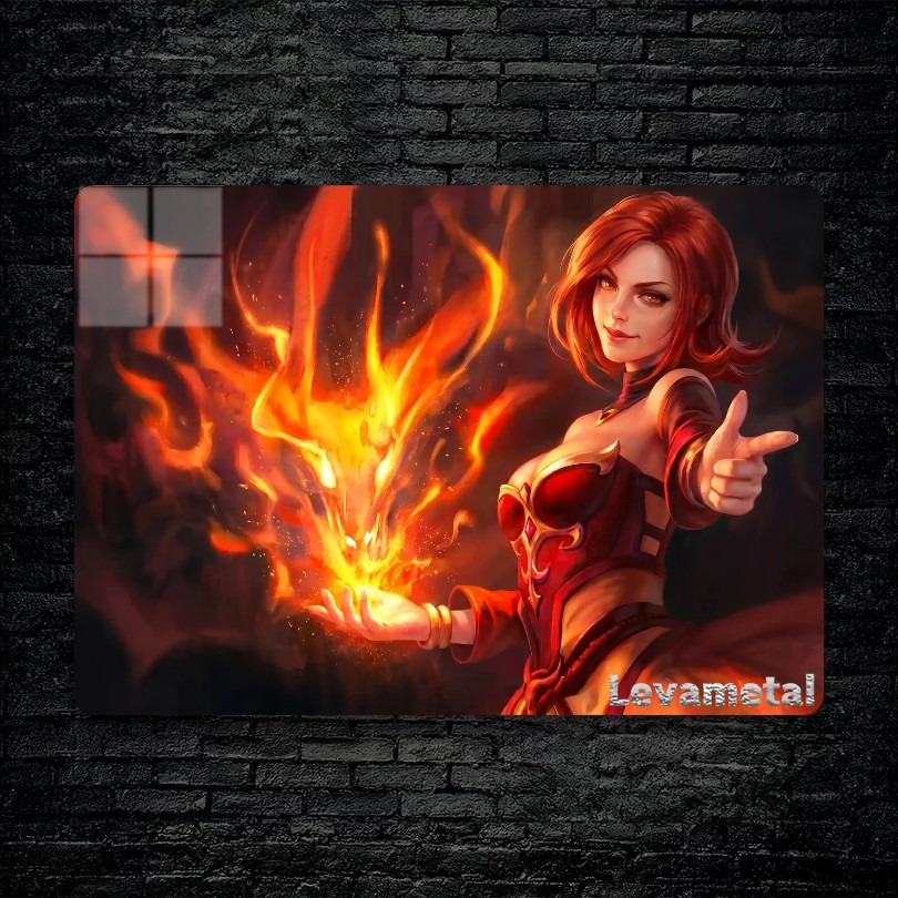 متال پوستر lina از گیم دوتا2 , dota2 با کد D-053