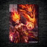 متال پوستر lina از گیم دوتا2 , dota2 با کد D-055