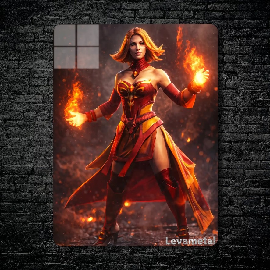 متال پوستر lina از گیم دوتا2 , dota2 با کد D-056