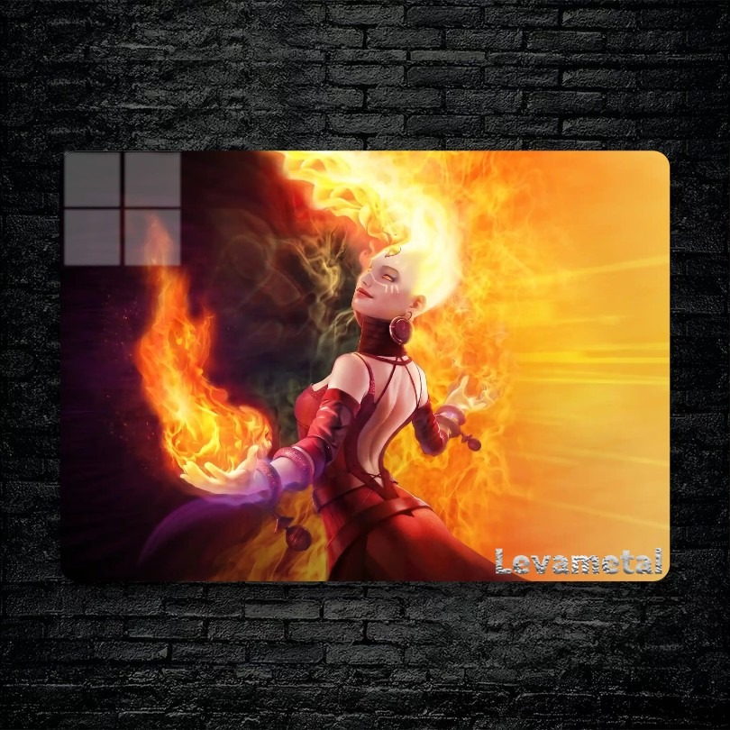 متال پوستر lina از گیم دوتا2 , dota2 با کد D-057