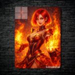 متال پوستر lina از گیم دوتا2 , dota2 با کد D-059