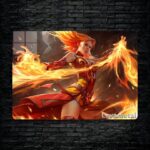 متال پوستر lina  از گیم دوتا2 , dota2 با کد D-062