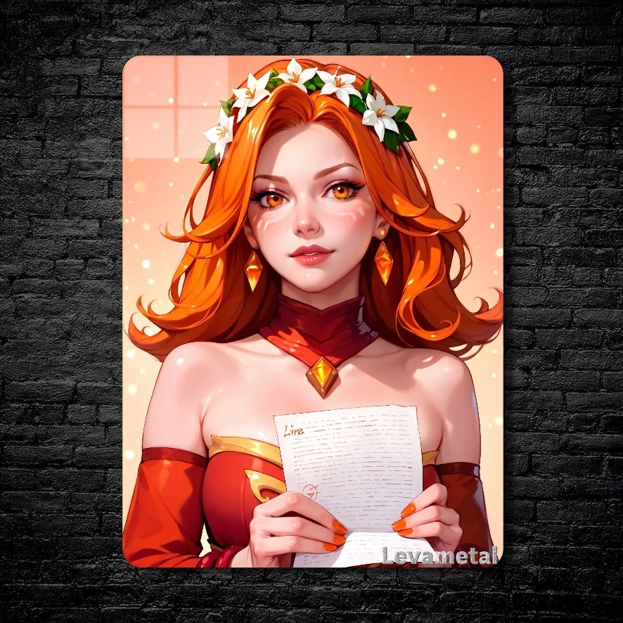 متال پوستر lina از گیم دوتا2 , dota2 با کد D-063