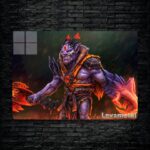 متال پوستر lion از گیم دوتا2 , dota2 با کد D-072