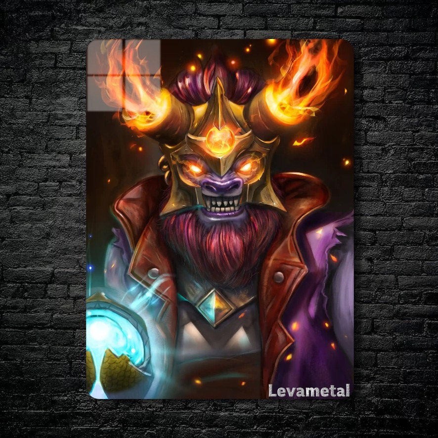 متال پوستر lion از گیم دوتا2 , dota2 با کد D-073