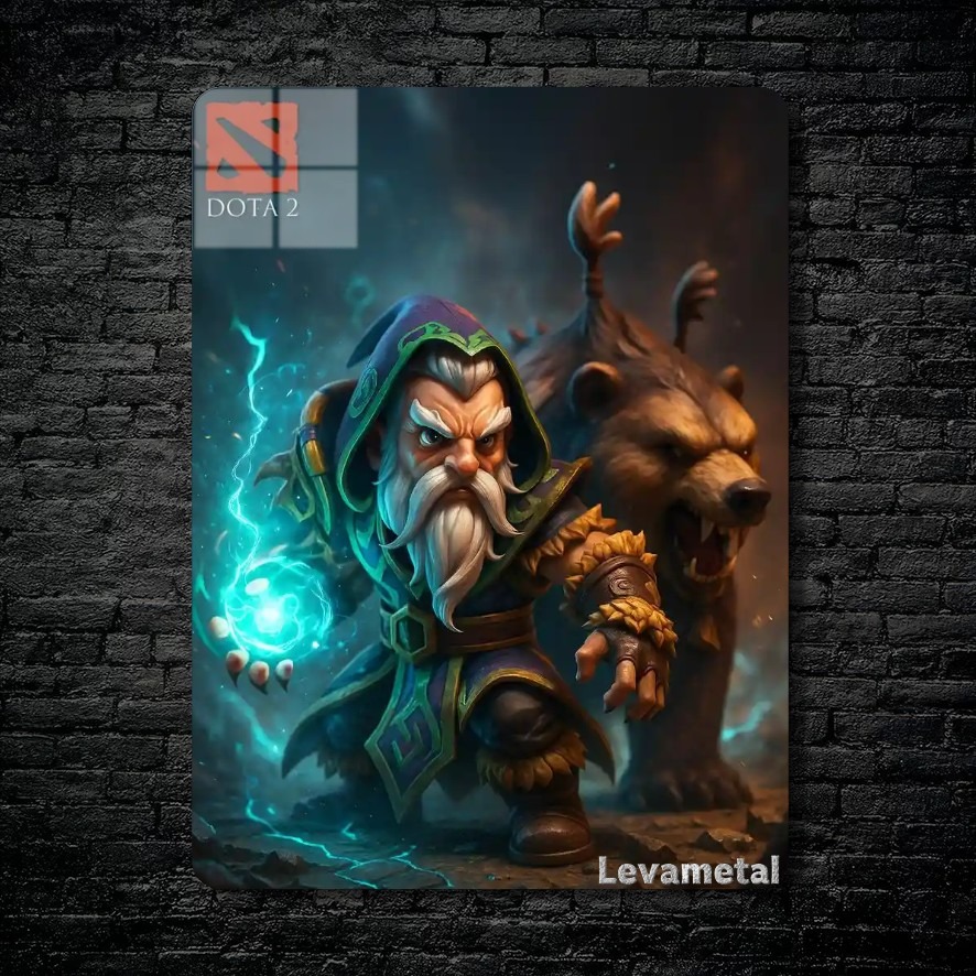 متال پوستر lone druid از گیم دوتا2 , dota2 با کد D-078