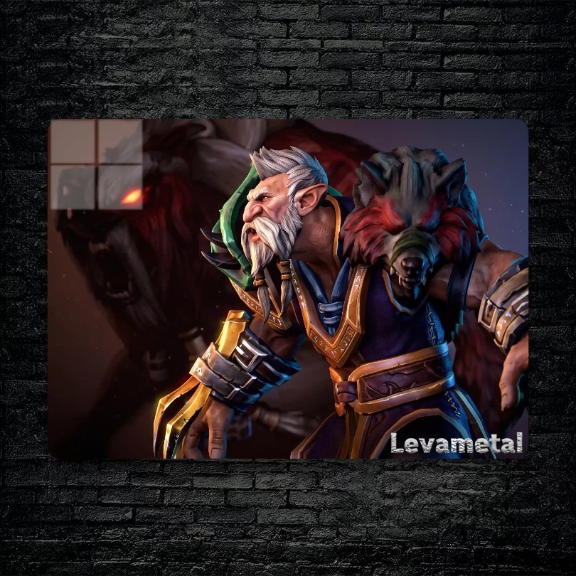 متال پوستر lone druid از گیم دوتا2 , dota2 با کد D-082