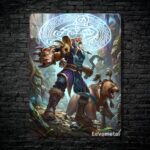 متال پوستر lone druid از گیم دوتا2 , dota2 با کد D-084