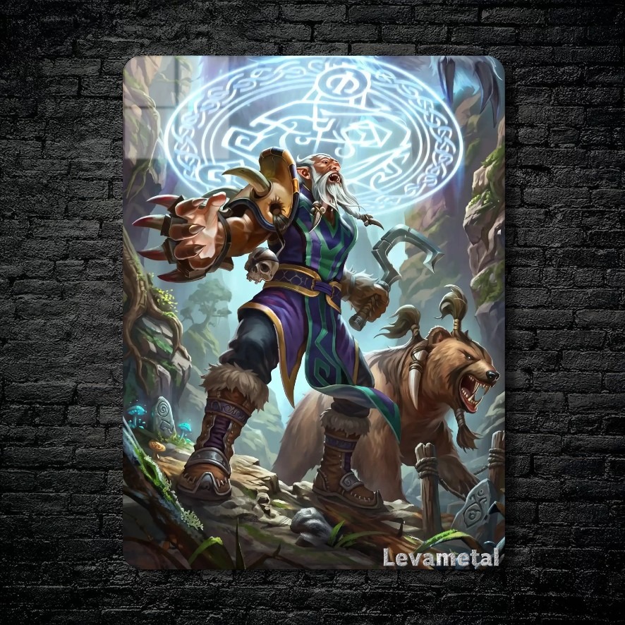 متال پوستر lone druid از گیم دوتا2 , dota2 با کد D-084
