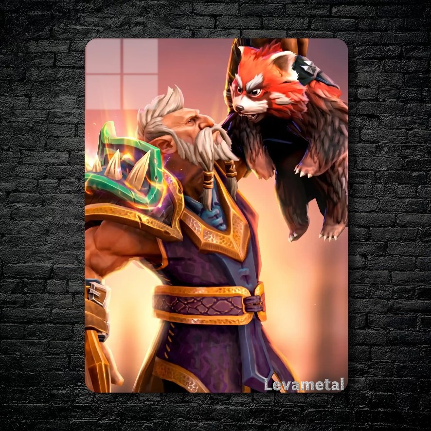 متال پوستر lone druid از گیم دوتا2 , dota2 با کد D-085