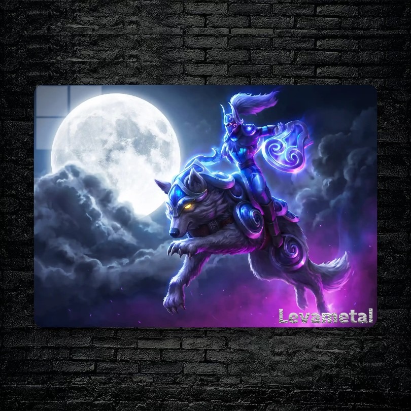 متال پوستر luna از گیم دوتا2 , dota2 با کد D-096