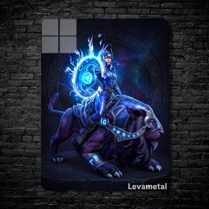 متال پوستر luna از گیم دوتا2 , dota2 با کد D-098