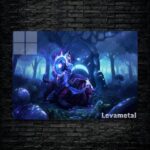 متال پوستر luna از گیم دوتا2 , dota2 با کد D-101