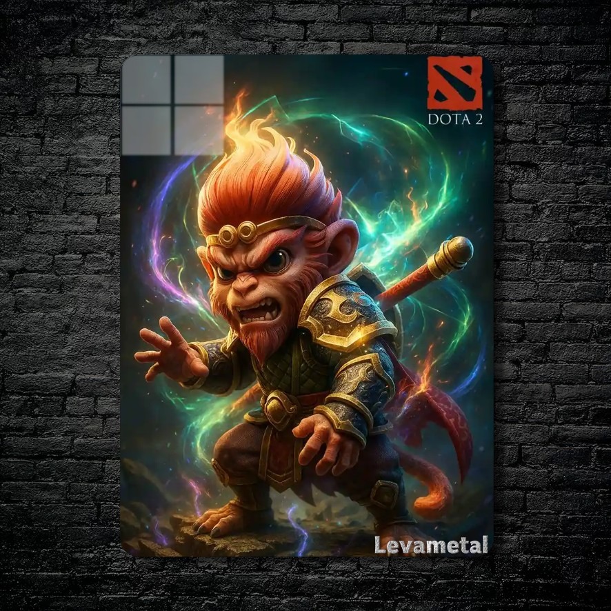 متال پوستر monkey king از گیم دوتا2 , dota2 با کد D-194