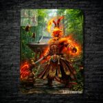 متال پوستر monkey king از گیم دوتا2 , dota2 با کد D-205