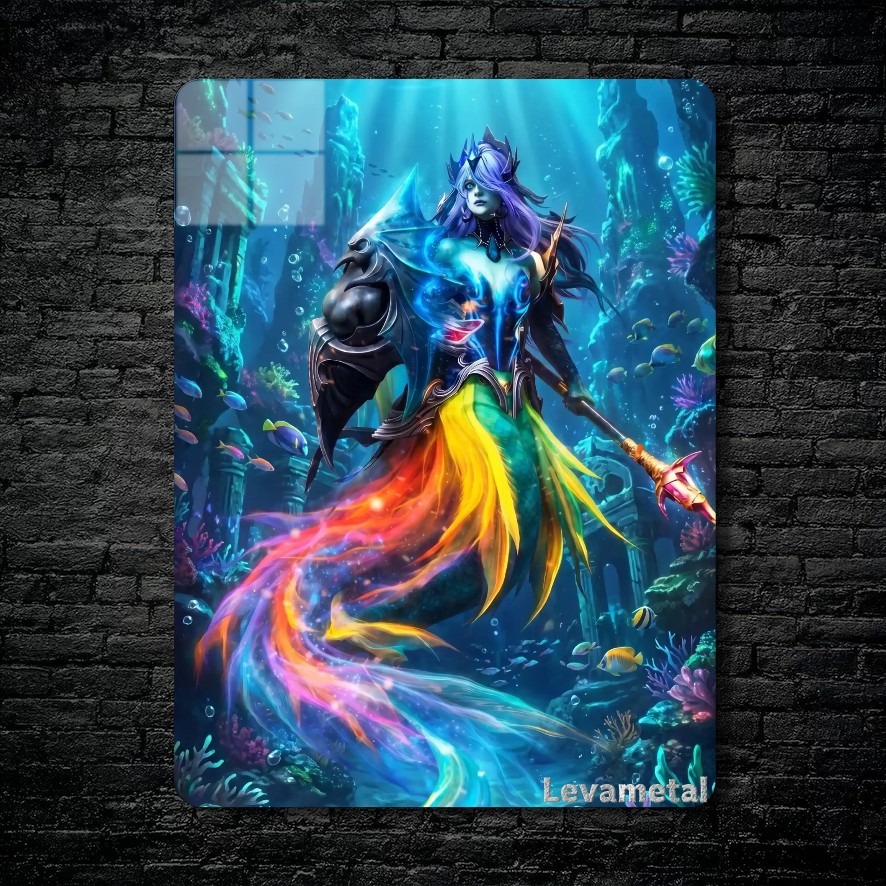 متال پوستر naga siren از گیم دوتا2 , dota2 با کد D-259