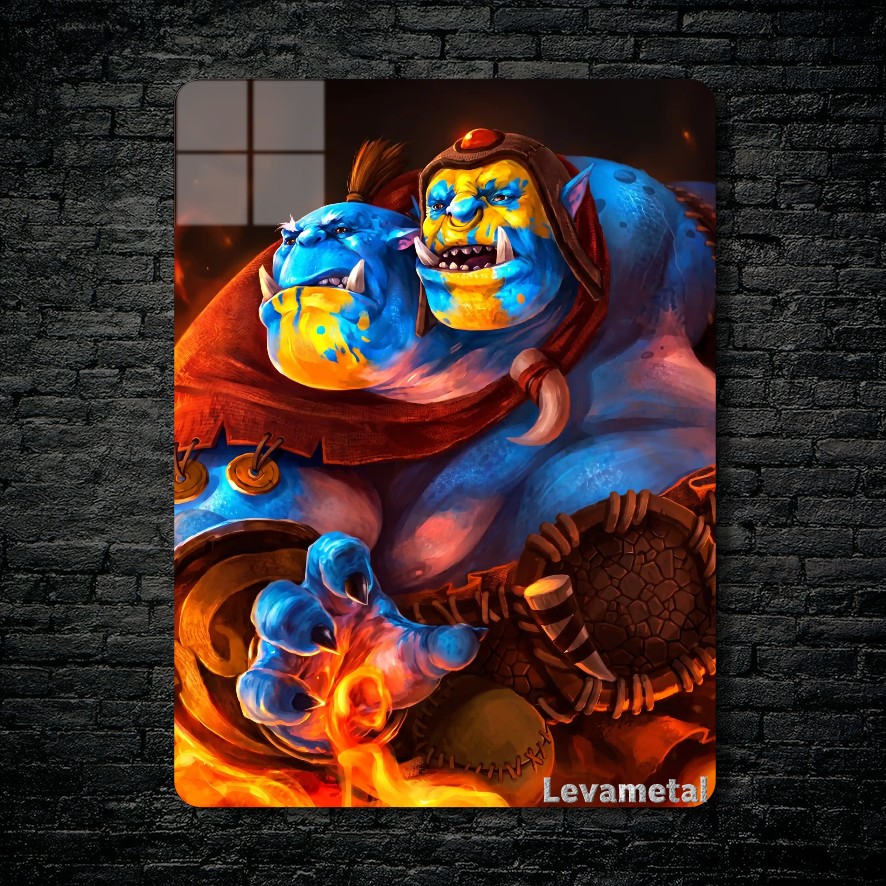 متال پوستر ogre magi از گیم دوتا2 , dota2 با کد D-291