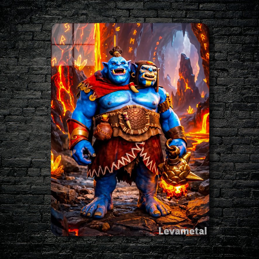 متال پوستر ogre magi از گیم دوتا2 , dota2 با کد D-293