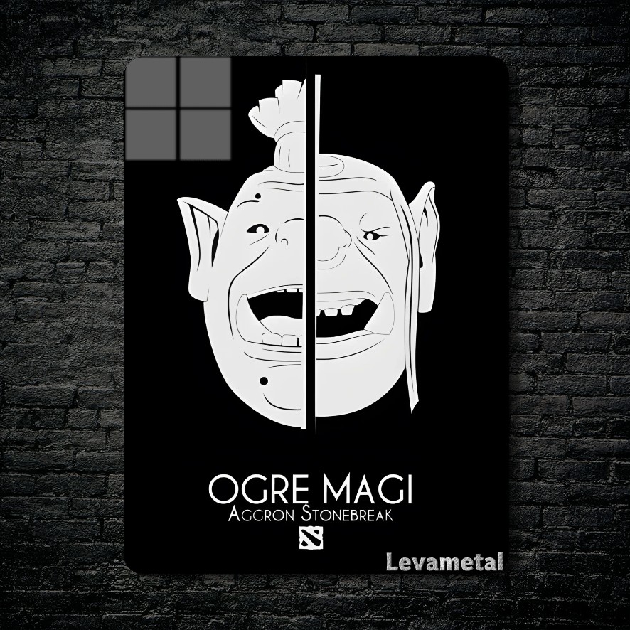متال پوستر ogre magi از گیم دوتا2 , dota2 با کد D-292