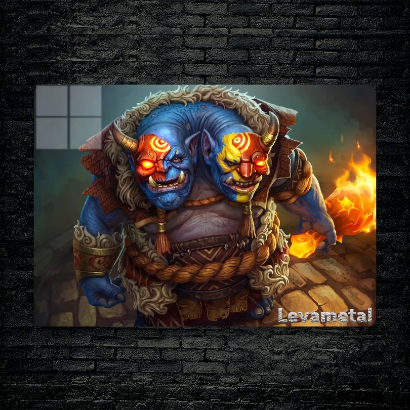 متال پوستر ogre magi از گیم دوتا2 , dota2 با کد D-296