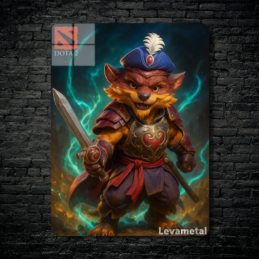 متال پوستر pangolier از گیم دوتا2 , dota2 با کد D-337