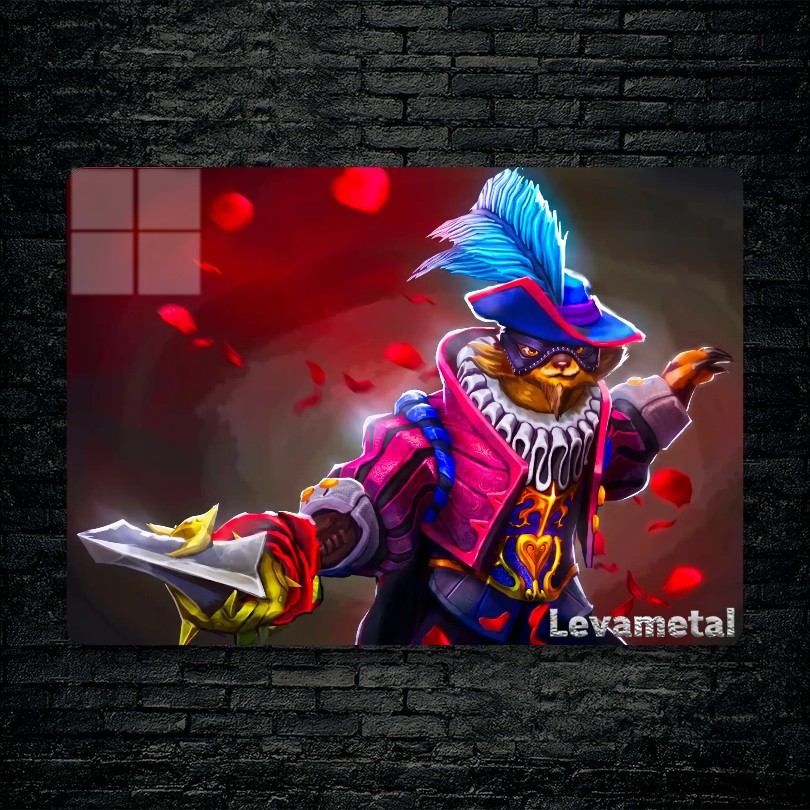متال پوستر pangolier از گیم دوتا2 , dota2 با کد D-344