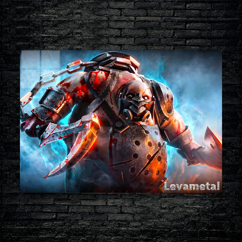 متال پوستر pudge از گیم دوتا2 , dota2 با کد D-449