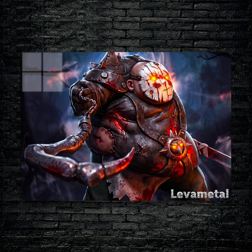 main-mockup-20468-1784311514.jpeg متال پوستر pudge از گیم دوتا2 , dota2 با کد D-456