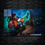 متال پوستر pudge از گیم دوتا2 , dota2 با کد D-458
