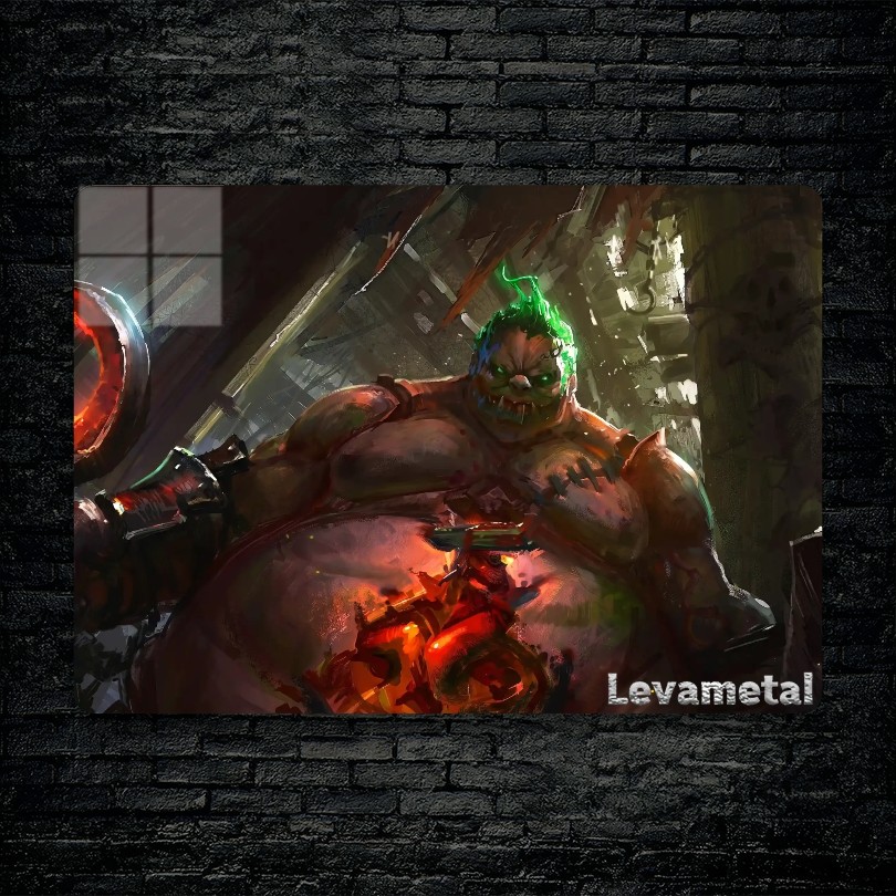 main-mockup-20474-1784311824.jpeg متال پوستر pudge از گیم دوتا2 , dota2 با کد D-462