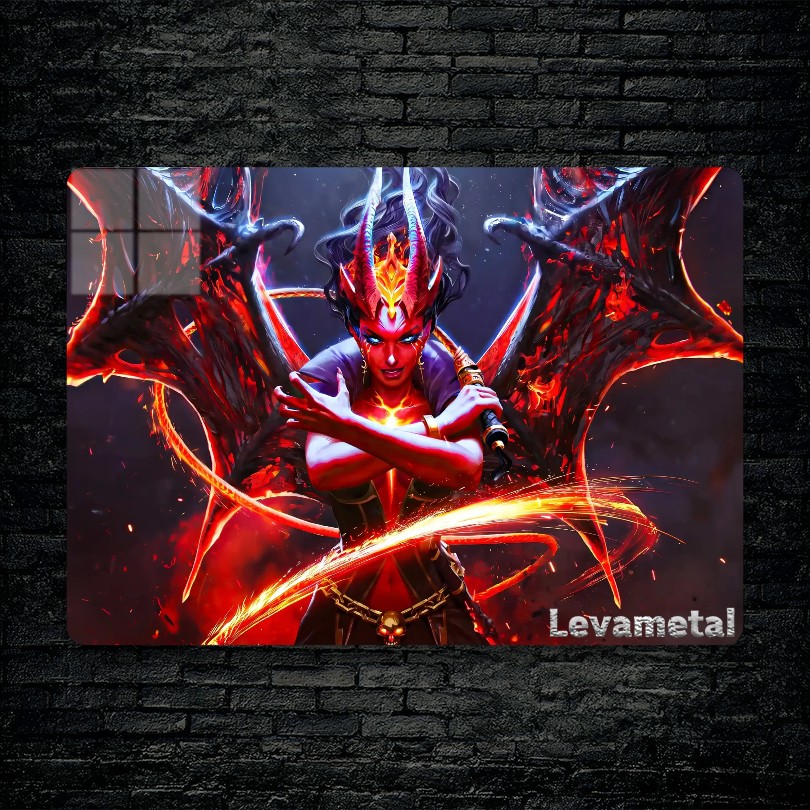 متال پوستر queen of pain از گیم دوتا2 , dota2 با کد D-527
